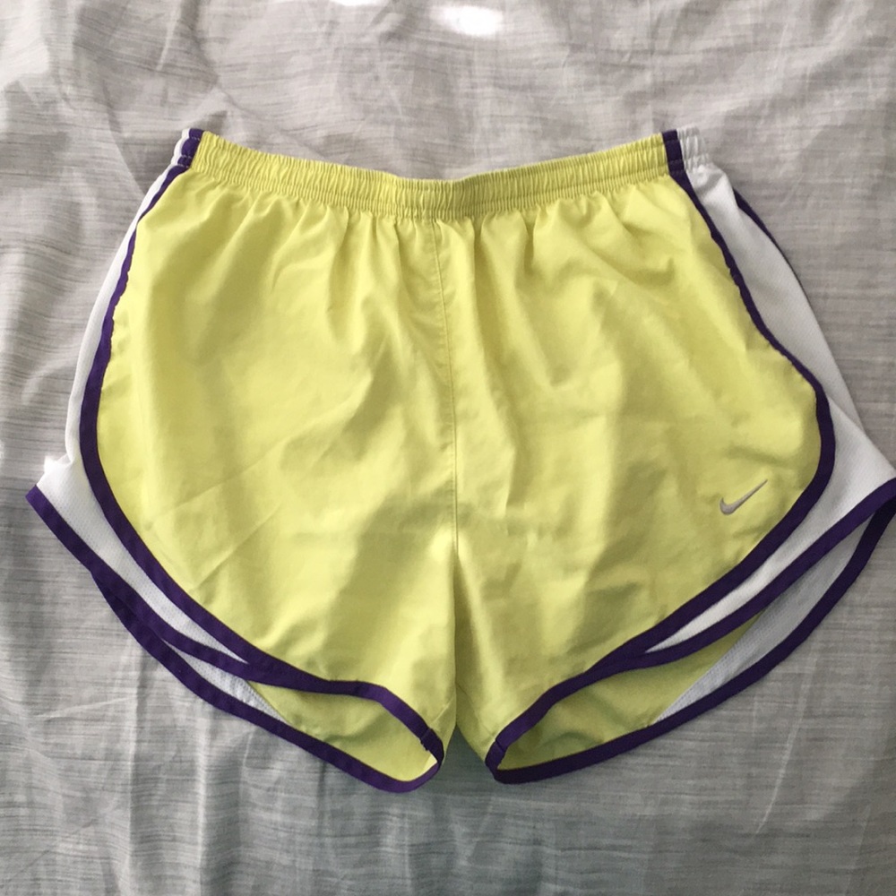 Yellow Nike Dry Fit Shorts